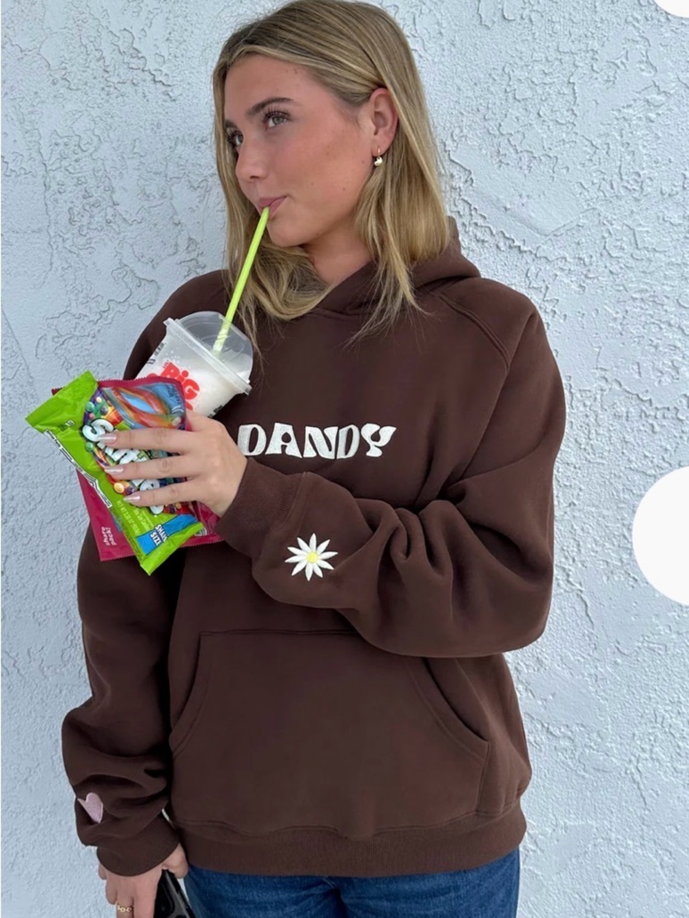 Dandy Southern California Brown Graphic Hoodie - Picture 3 of 6